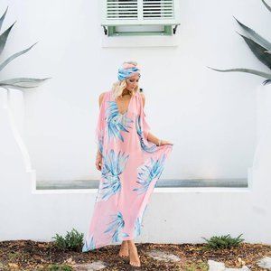 NWT Show Me Your Mumu Hana Boo Maxi Dress Kaftan Cover Up Small MSRP $162